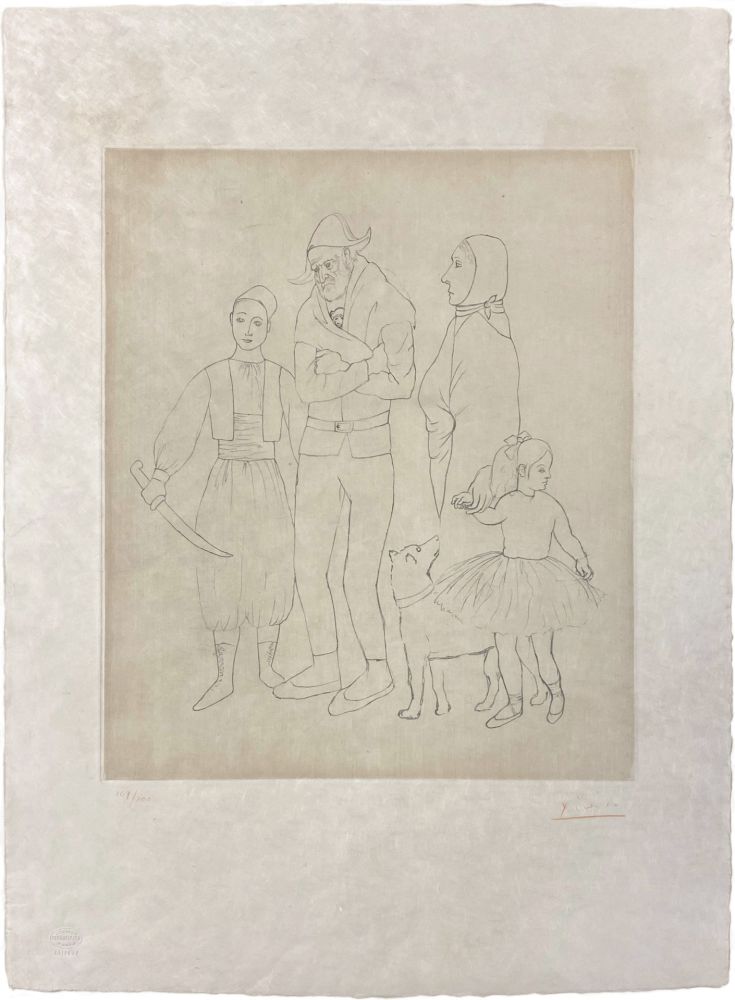 Etching Picasso - Famille des Saltimbanques