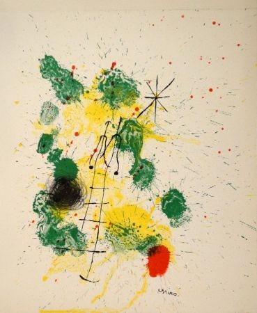 Lithograph Miró - Farblithographie für “Kronenhalle 1862-1922-1962”