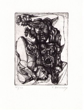 Etching Neizvestny - Faun and Cyclops