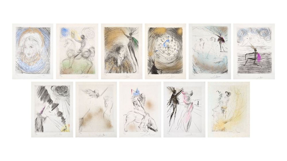 Drypoint Dali - Faust (Walpurgis Night)