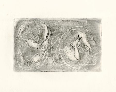 Engraving Fautrier - Fautrier l'enragé / La Femme morte