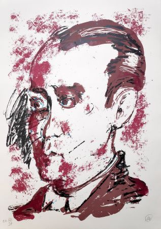 Screenprint Lüpertz - Federico Garcia Lorca