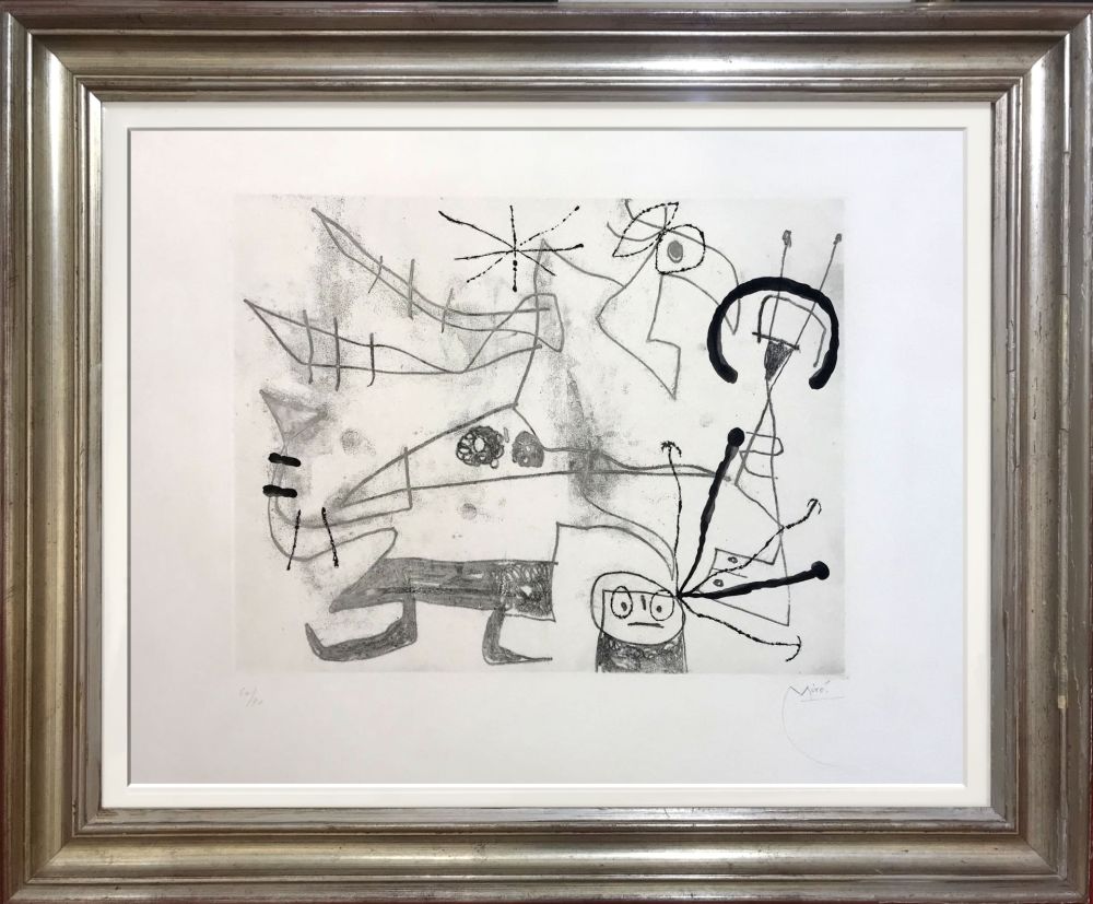 Aquatint Miró - Femme-Oiseau I