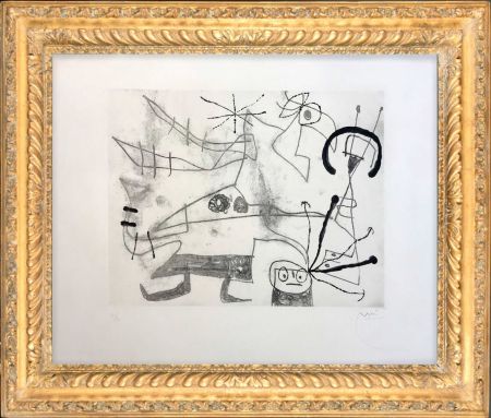 Aquatint Miró - Femme-Oiseau I