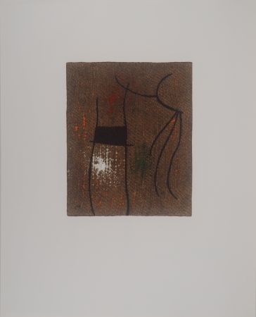 Lithograph Miró -  Femme abstraite