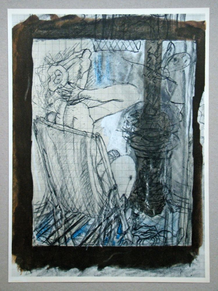 Lithograph Braque (After) - Femme assise