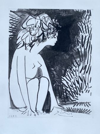 Etching Picasso - Femme assise
