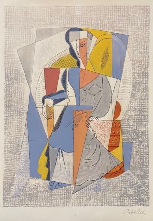 Lithograph Lhote - Femme assise 