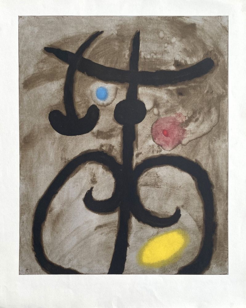 Lithograph Miró (After) - Femme assise II