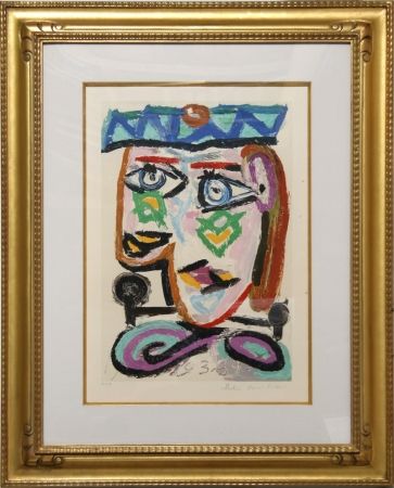 Lithograph Picasso - Femme au Beret