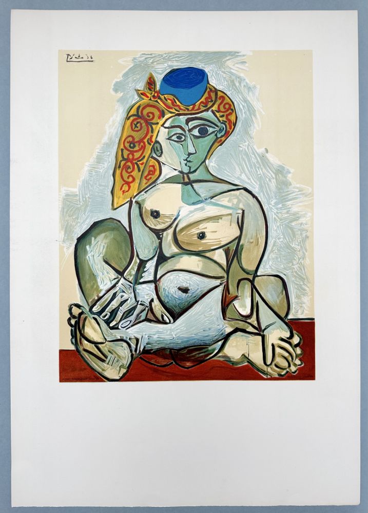 Lithograph Picasso - Femme au Bonnet 