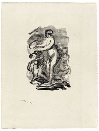 Lithograph Renoir - Femme au cep de vigne