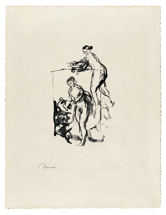 Lithograph Renoir - Femme au cep de vigne, 3e variante