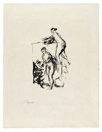 Lithograph Renoir - Femme au cep de vigne, 3e variante
