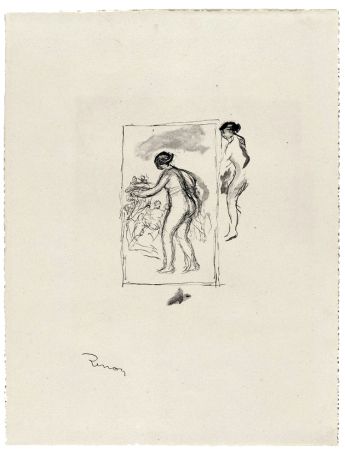 Lithograph Renoir - Femme au cep de vigne, 4e variante