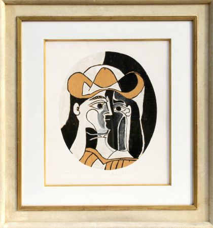 Lithograph Picasso (After) - Femme au Chapeau
