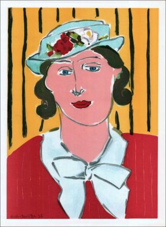 Lithograph Matisse - Femme au chapeau