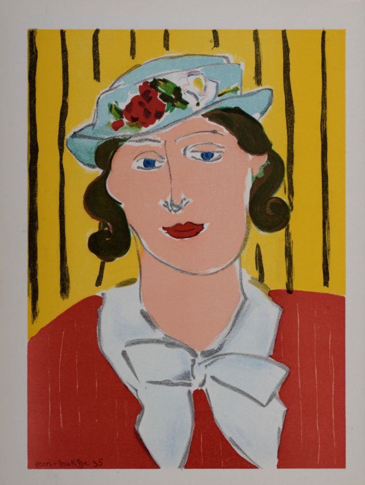 Lithograph Matisse - Femme au chapeau, 1939