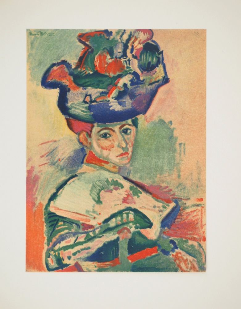 Lithograph Matisse - Femme au chapeau (Madame Matisse)