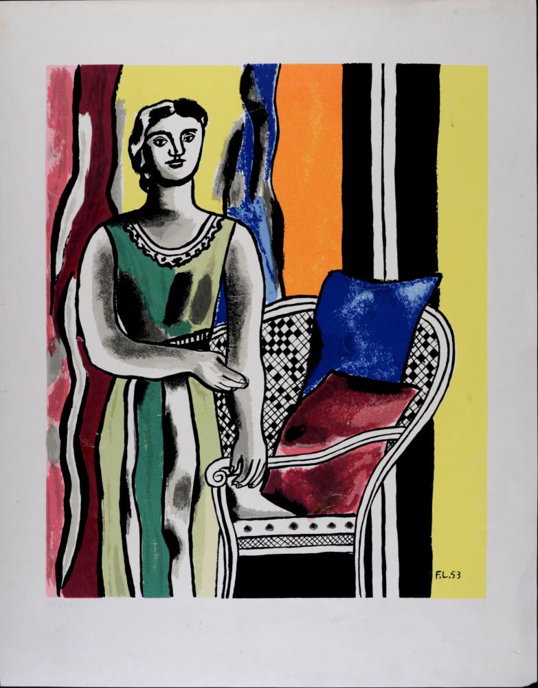 Screenprint Leger - Femme au fauteuil, 1953