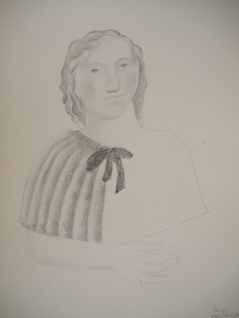 Lithograph De La Fresnaye - Femme cubiste à la capeline