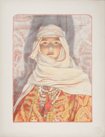 Lithograph Girardot - Femme du Riff, 1897
