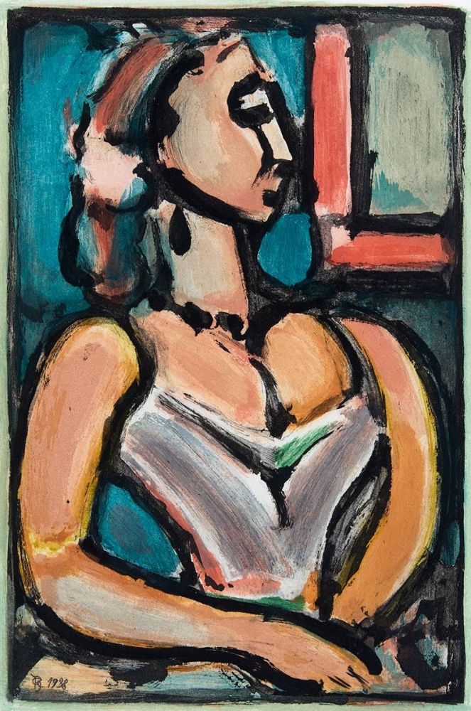 Aquatint Rouault - Femme fiere