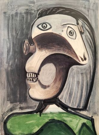 Lithograph Picasso - Femme La Guerre II