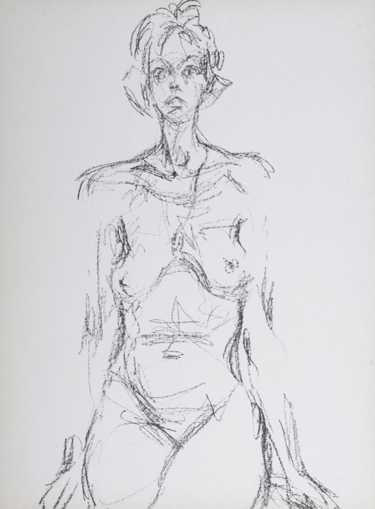 Lithograph Giacometti -  Femme nue, 1961