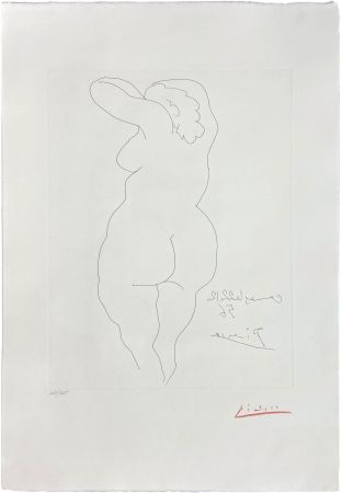 Etching Picasso - Femme nue de dos