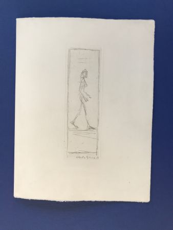 Engraving Giacometti - Femme qui marche 1955