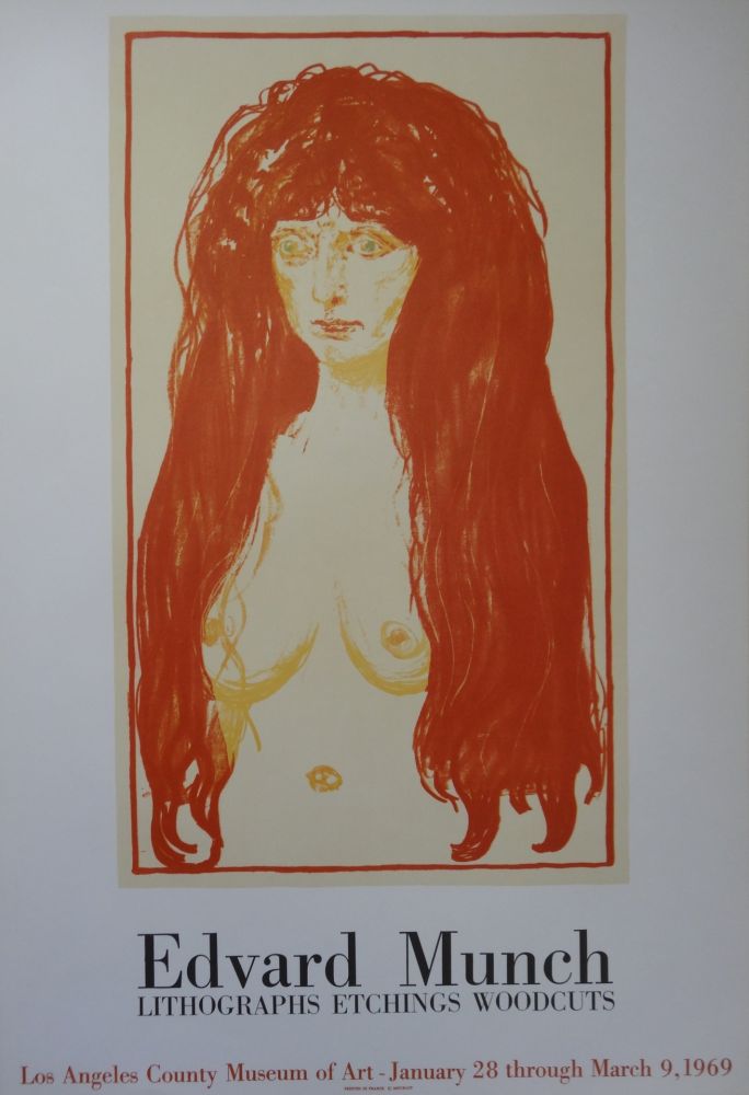 Illustrated Book Munch - Femme rousse