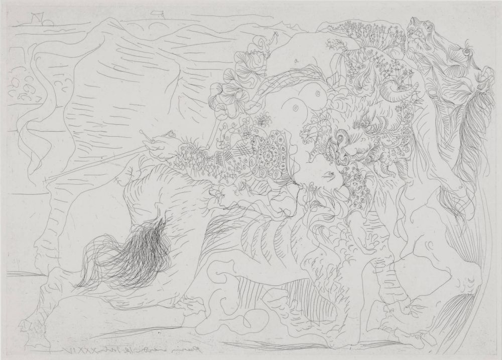 Engraving Picasso - Femme Torero I