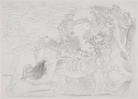 Engraving Picasso - Femme Torero I