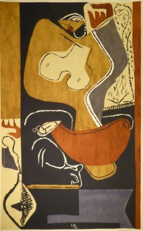 Lithograph Le Corbusier - Femme à la main levée