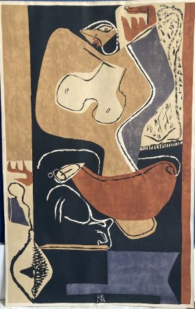 Lithograph Le Corbusier - Femme à la main levée, 1954