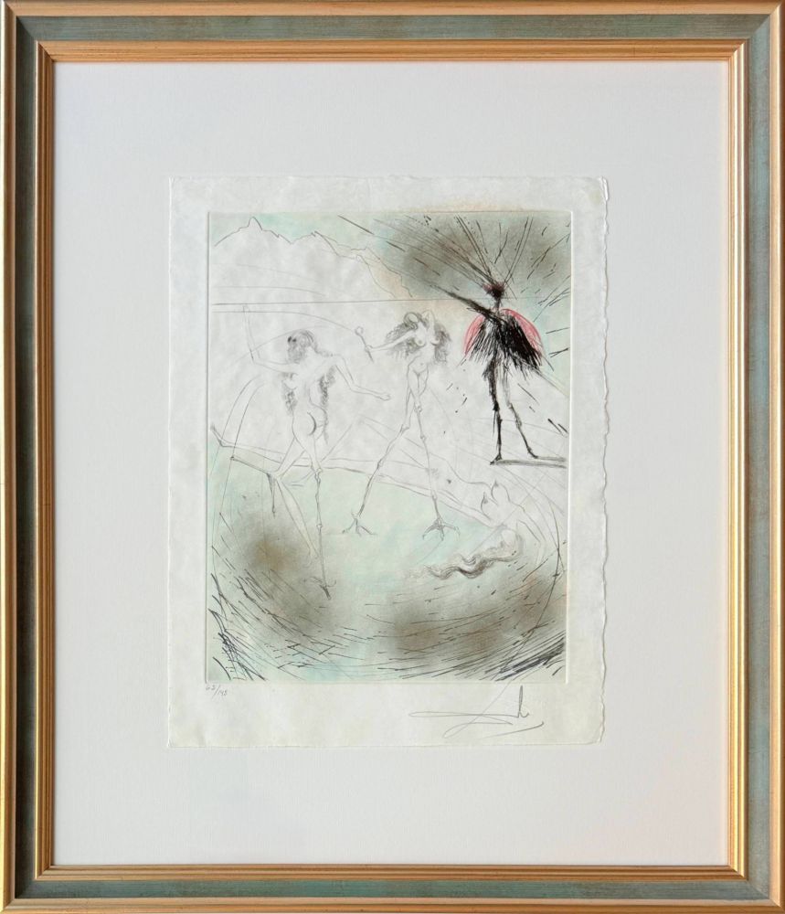 Drypoint Dali - Femmes poules (Hen Women)