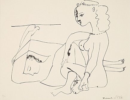 Lithograph Picasso - Femmes sur la plage