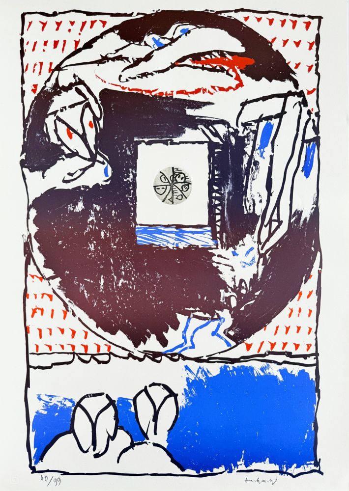 Lithograph Alechinsky -  Fenêtres
