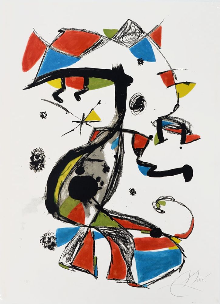 Lithograph Miró - Festa Major