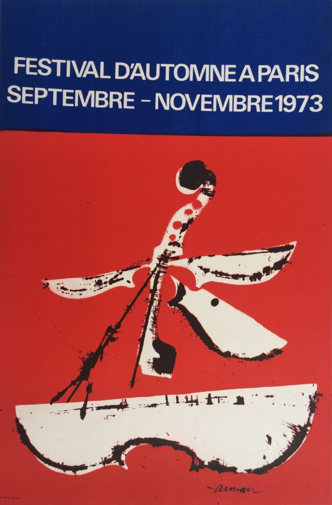 Poster Arman - Festival d'automne à Paris