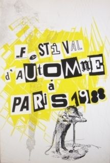 Screenprint Polke - Festival d'automne à Paris 1988