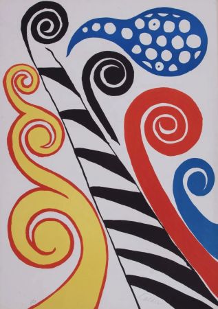 Lithograph Calder - Fiesta