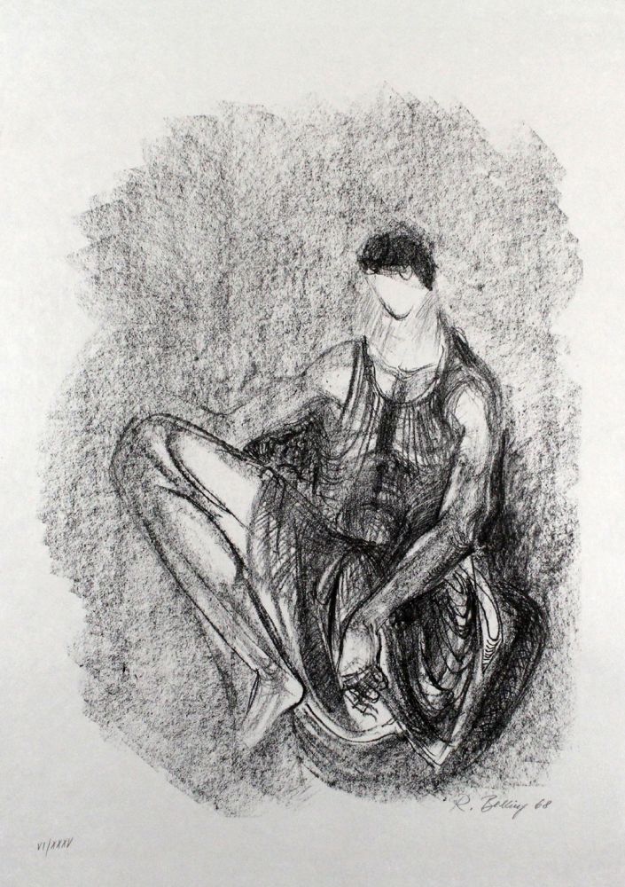 Lithograph Belling - Figur