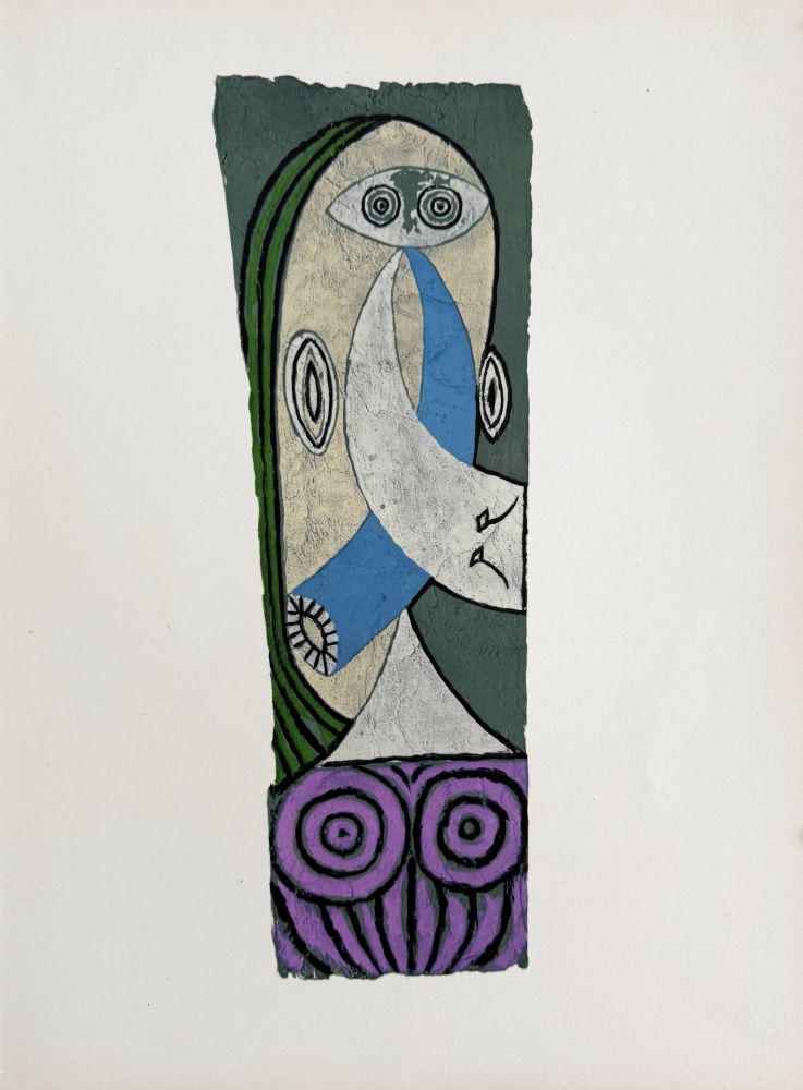 Lithograph Picasso - Figure