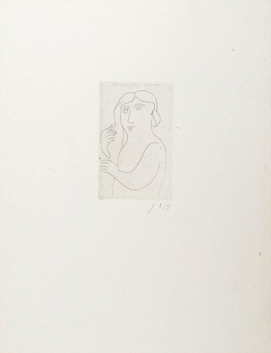 Engraving Derain - Figure