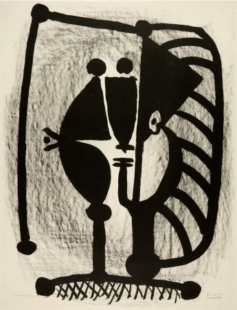 Lithograph Picasso - Figure