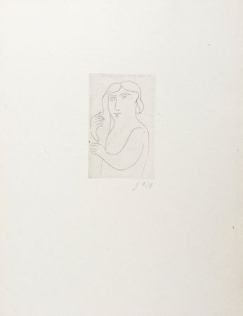 Engraving Derain - Figure