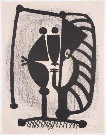 Lithograph Picasso - Figure, 1948