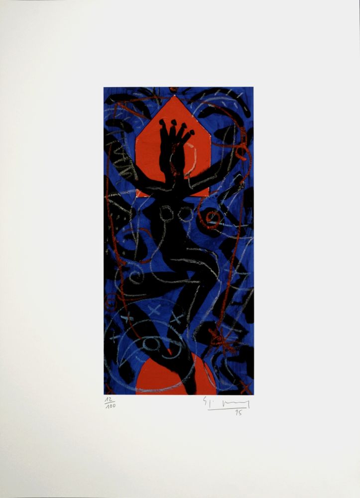 Lithograph Szczesny - Figure, 1995 - Hand-signed!